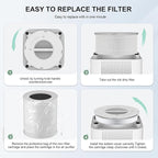 2 Pack AP401 AP402 Filter Replacement, Compatible - Image 8