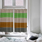 Farm Gray Green Brown Wood Grain Window Valance Curtains, Rustic Wooden Plank - Image 4