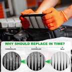 Comb Engine Cabin Air Filter for Mazda 6 Turbo 2.5L L4 2021 2020 2019 2018 - Image 3