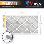 BNX TruFilter 14x24x1 Air Filter MERV 11 - Image 2