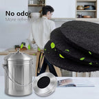 6 Pack Charcoal Filters for Compost Bucket – 6.7 Inch Round Activated Carbon - Image 7