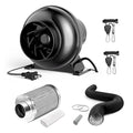 InfiniPower 4 Inch 195 CFM Inline Ventilation Fan 4" Air Carbon Filter by InfiniPower