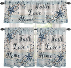 Vintage Farmhouse Kitchen Curtains Set 3 Piece by Unknown