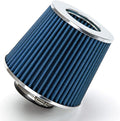 BLUE 2.75" 70 mm Inlet Cold Air Cone Replacement Performance Washable Clamp-On by RtunesRacing