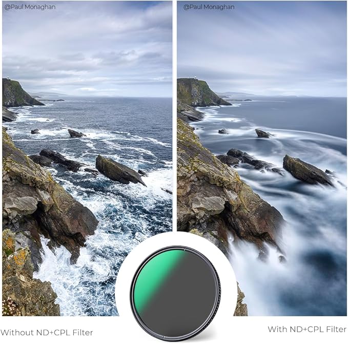 K&F CONCEPT 77mm ND8 Lens Filter and CPL Circular Polarizing Filter 2 in 1 - Image 3