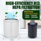 OSAP5FIL True HEPA Filters Replacement 2PCS, Compatible - Image 2