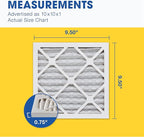 Aerostar 10x10x1 MERV 8, Pleated Air Filter, Box of 6, Made in the USA - Image 2