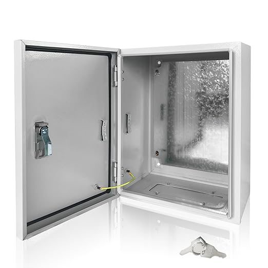 Electrical Box 16 x 12 x 6 Inch Indoor Outdoor Electrical Enclosure Box Steel by Fsehyue
