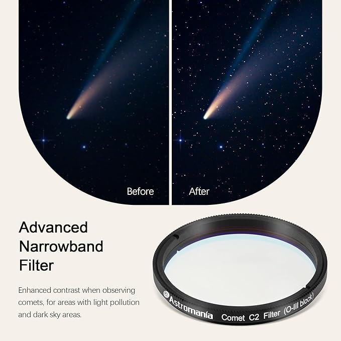Astromania Telescope Filter 2 Inch Upgrated O-III Comet Filter Narrowband - Image 4