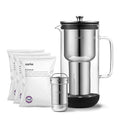 Aarke Purifier Regular 1.18L Glass Pitcher Bundle w/Steel Filter, 3 Enriched + by aarke