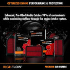 HIGHFLOW High Performance, Pre-Oiled Disposable Engine Air Filter PA99222X | - Image 7