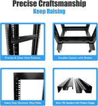 RAISING ELECTRONICS 27U 4 Post Open Frame Network Server Rack 19inch Width - Image 4