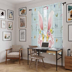 Easter Window Curtains 72 Inch Long 2 Panel Set, Rod Pocket Long Curtains & - Image 6
