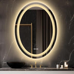LUVODI Lighted LED Bathroom Mirror: 32”x24” Oval Wall Mounted Makeup Mirror by LUVODI