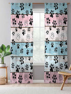 Sheer Curtains 84 Inches Long, Farmhouse Beige Wood Privacy Voile Drapes - Image 5