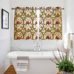 2 Panel Kitchen Cafe Curtains, Home Decor Window Covering Tier Curtains - Image 3