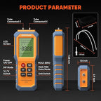 Handheld Manometer with Backlit, Dual-Port HVAC Digital Manometer Gas Pressure - Image 3