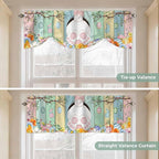Easter Tie Up Valance Curtains for Windows, Kitchen Curtains Window Shades - Image 5