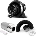 iPower 4 Inch 195 CFM Inline Fan Circulation Vent Blower, Air Carbon Filter and by iPower