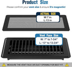 Magnetic Vent Covers with Vent Screen 7x13 Inch, Ceiling Air Vents to Block Dust - Image 2