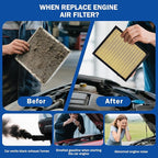 2PCS Engine Air Filter Accessories Compatible - Image 6