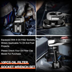 BLACKROBOT 10-Piece 3/8” Drive Oil Filter Socket Wrench Set, Metric Low Profile - Image 7