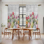 Easter Window Curtains 72 Inch Long 2 Panel Set, Rod Pocket Long Curtains & by Unknown