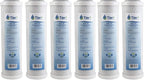 Tier1 5 Micron 10 Inch x 2.5 Inch | 6-Pack Whole House Carbon Block Water by Tier1