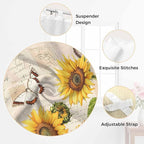 Yellow Sunflowers Kitchen Curtains 36 Inch Length, Small Window Curtains Tab Top - Image 6
