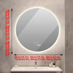 Bathroom Mirror with LED Lights and Touch Sensor, Wall Mounted Mirror with - Image 2