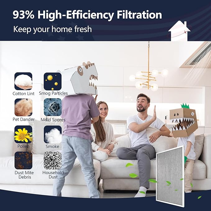 14x30x1 Electrostatic Air Filter, MERV 8 Reusable Aluminum AC/HVAC Furnace - Image 7