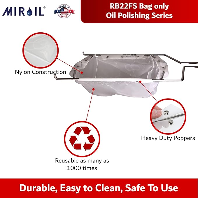 MirOil RB22FS Oil Polishing Filter Bag, Maintain Quality & Taste of Fried Foods - Image 4