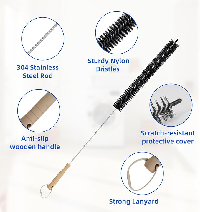 Dryer Vent Cleaner Kit 5 Pack for Fire Prevention-Home Essentials Long Flexible - Image 3