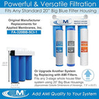 APPLIED MEMBRANES INC. Whole House Water Filter Replacement Filter Cartridge Set - Image 2