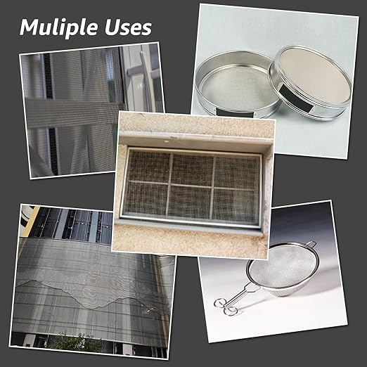 16x40 Inch Wire Mesh Roll, 20 Mesh Stainless Steel Mesh, Never Rust Sturdy - Image 5