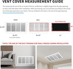 22x10 Vent Cover, Air Return Vent Cover, Flat Vent Cover, Rejillas De Aire - Image 4