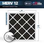 BNX TruFilter 18x18x1 MERV 12 Odor Defense AC Furnace Air Filter - Image 2