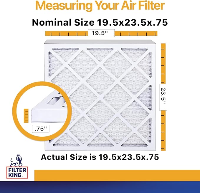 Filter King 20x24x1 Pack | 6-PACK | MERV 13 HVAC Pleated AC Furnace Filters | - Image 2