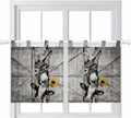 Funny Farm Animals Kitchen Curtains 36 Inch Length, Small Window Curtains Tab by Unknown