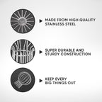 Gutter Guard, 304 Stainless Steel Roof Drain Cover, Anti-Clogging Filter - Image 6