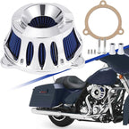 Motorcycle Air Filter Kit CNC Air Cleaner Intake Turbine System Fit - Image 2