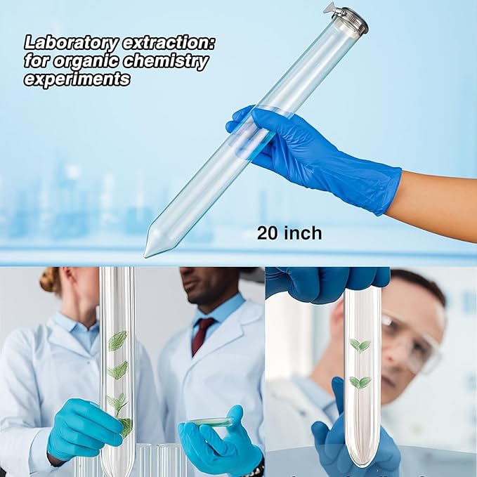 Chunful Glass Extractor Extraction Filter Tube 20" Long 50mm Diameter Thick and - Image 5