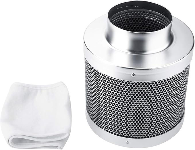 Stainless Steel Carbon Filter, 4 Inch Smelliness Control Scrubber, Odor Scrubber by plplaaoo