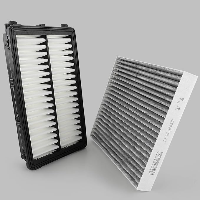 Engine & Cabin Air Filter Set for Hyundai Santa, Sorento; Replace 28113-L1000 - Image 9