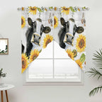Retro Farmhouse Floral Swag Valances - Image 3
