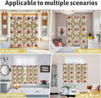 2 Panel Kitchen Cafe Curtains, Camels Palm Trees Sunlight Filtering Nature Air - Image 6