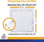 Filter King Air Filters 19.75x21.5x1 | 12 Pack | MERV 13 | HVAC Pleated AC - Image 2