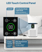 Air Purifier for Home Bedroom, Cobectal Room Air Cleaner - Image 4