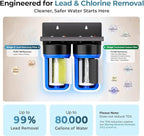 iSpring WGB21B-PB 2-Stage Whole House Water Filtration System w/ 10” x 4.5” - Image 3