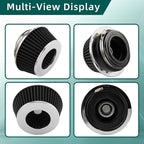 AUTOKAY Universal Clamp-On Air Filter Round Reverse Tapered Washable Filter 3 - Image 7